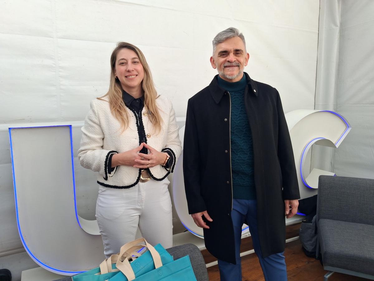 Diego Andreoni, Director Campus UCC RÍO CUARTO y Leonela Ferrarese, Vinculación Tecnológica UCC.