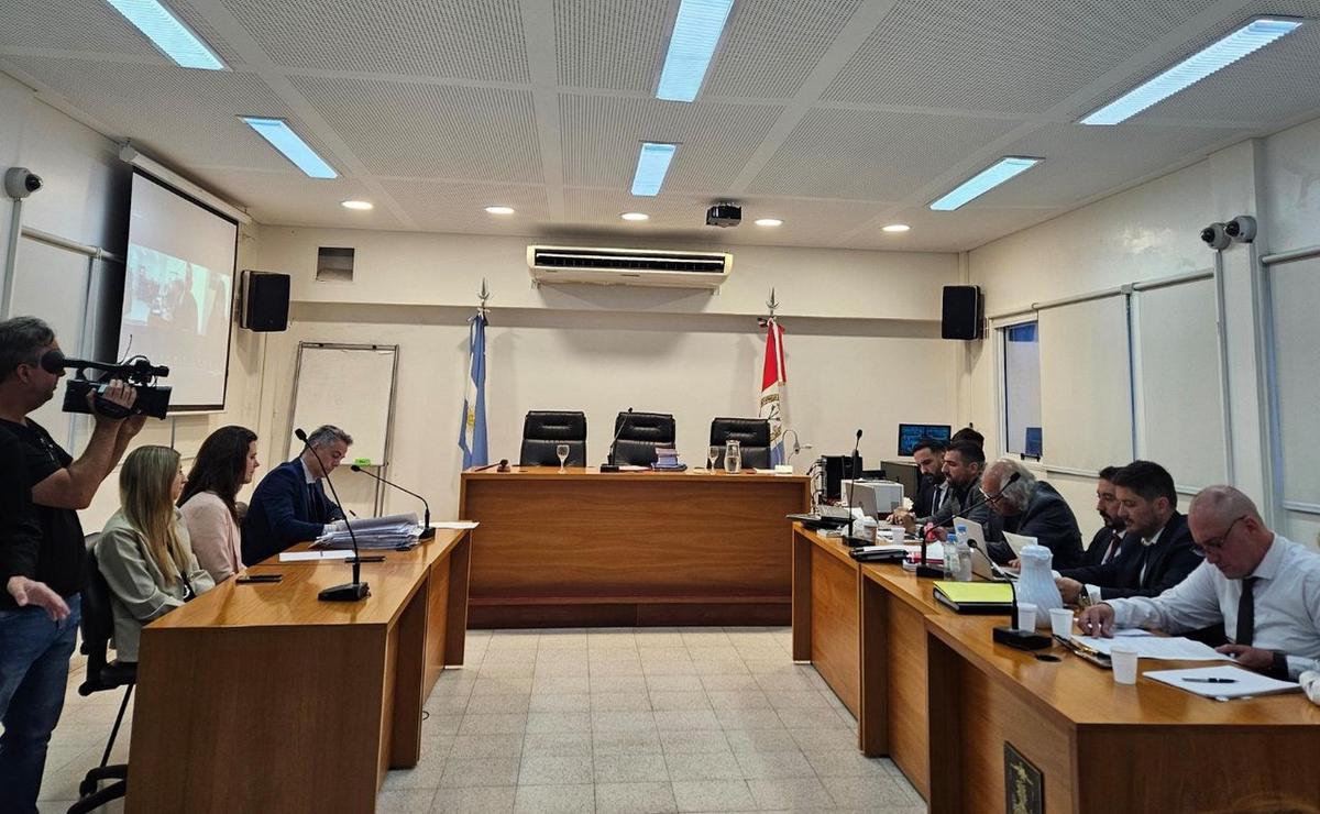 FOTO: Sala de Tribunales de San Lorenzo. Audiencia por el crimen de Sofía Delgado.