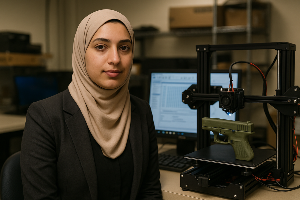 Estudiante Hala Ali presenta su investigación sobre cibercrimen e impresión 3D