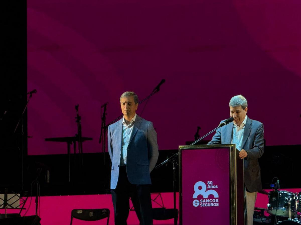 Carlos Casto, presidente de Sancor Seguros, y Alejandro Simón, CEO de la firma.