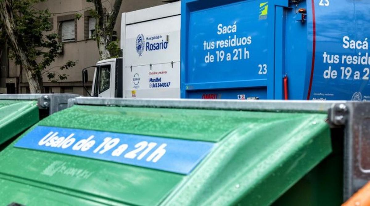 Recolección de residuo en Rosario.