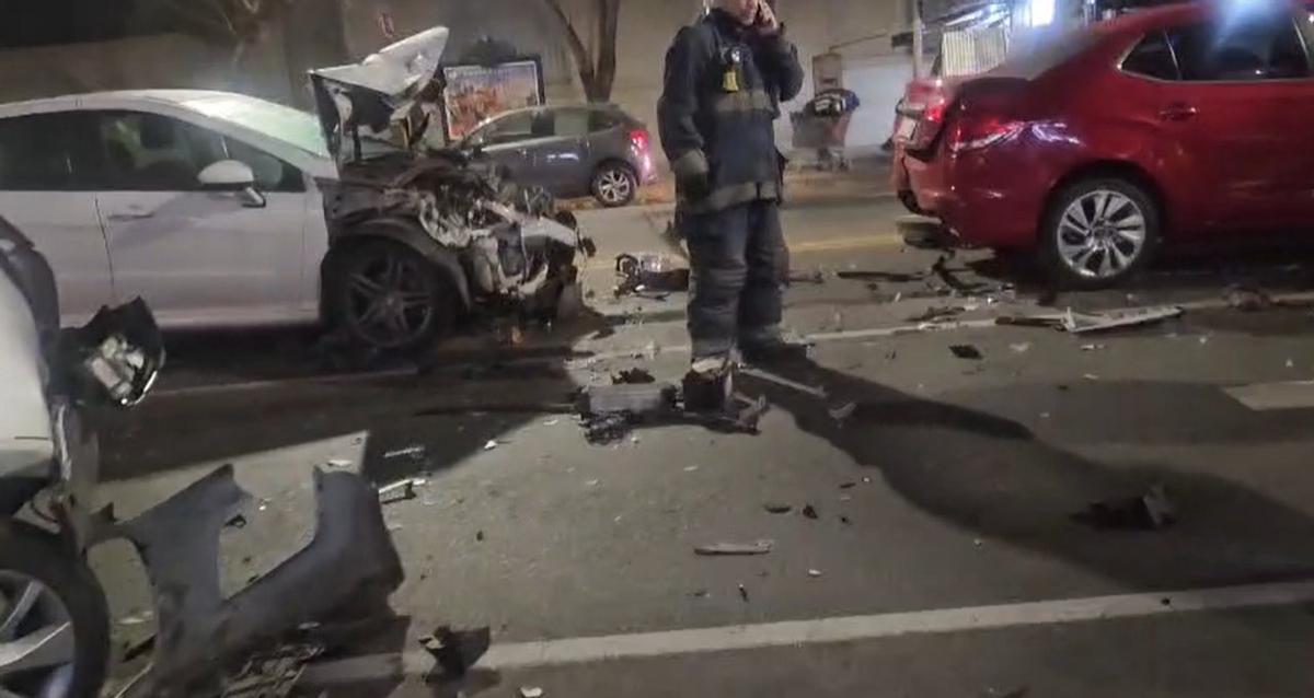 Accidente múltiple en Belgrano: tres conductores asistidos sin lesiones graves