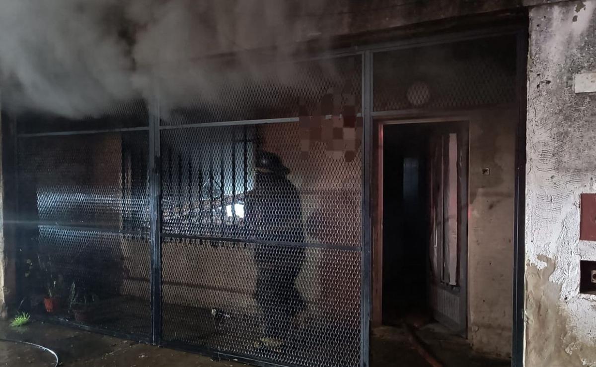 El incendio se produjo en una vivienda ubicada en Rauch al 1600.