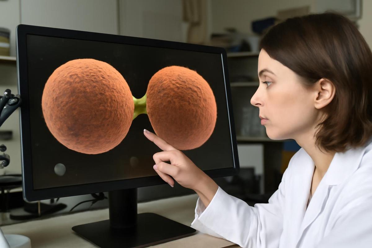 División celular en embriones de peces cebra