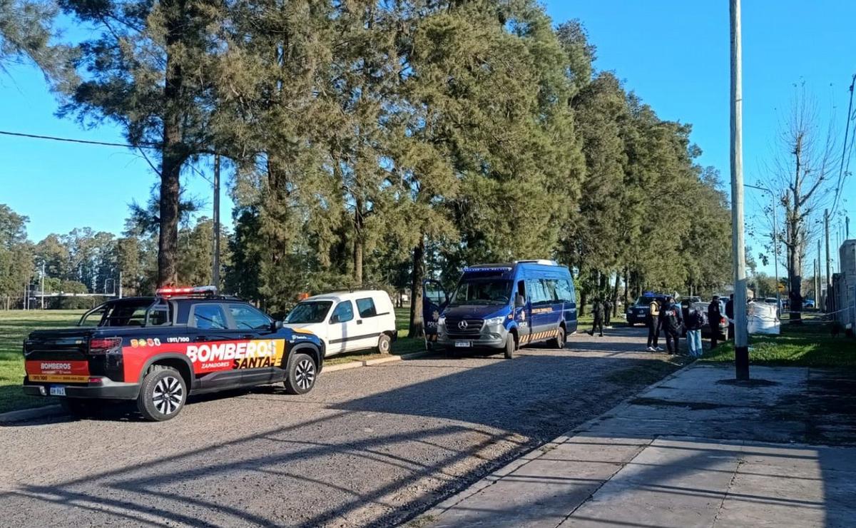 La casa en la que murieron el padre y los dos hijos.