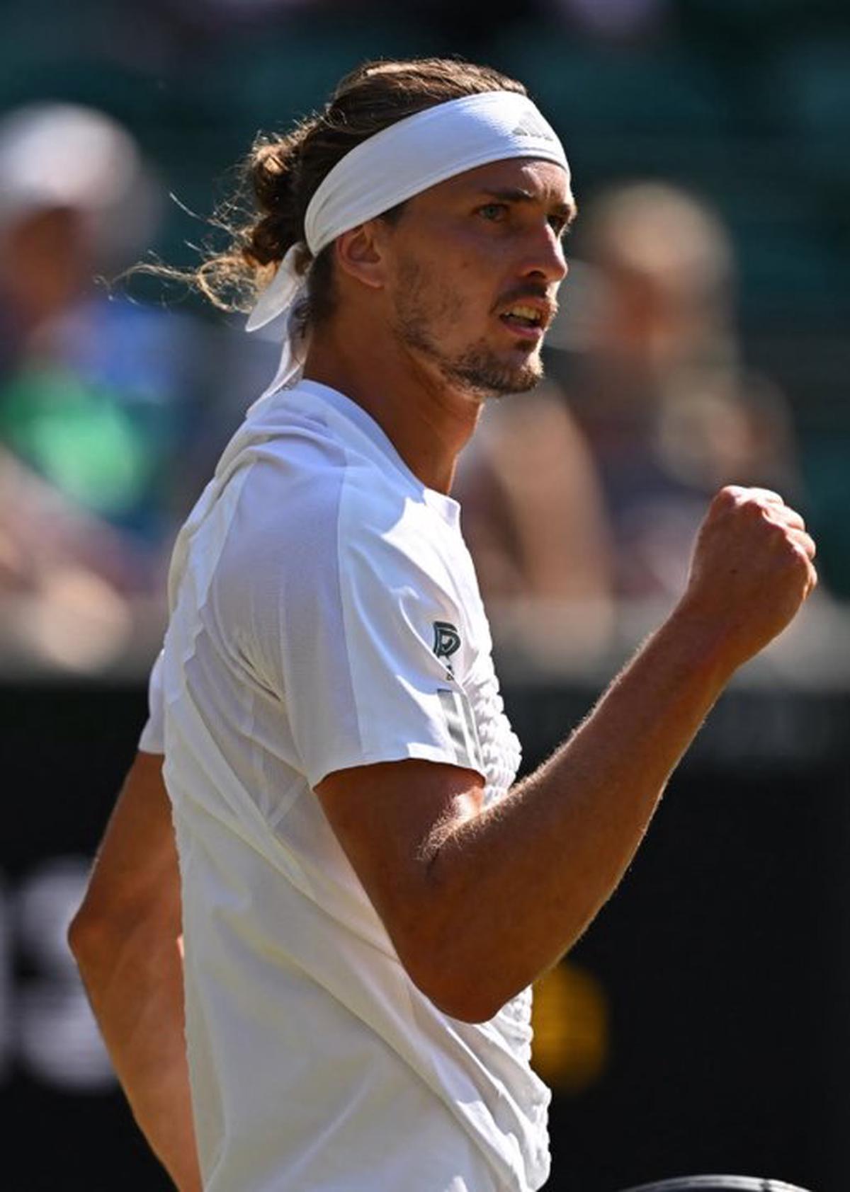 Alexander Zverev festeja el acceso a semifinales.