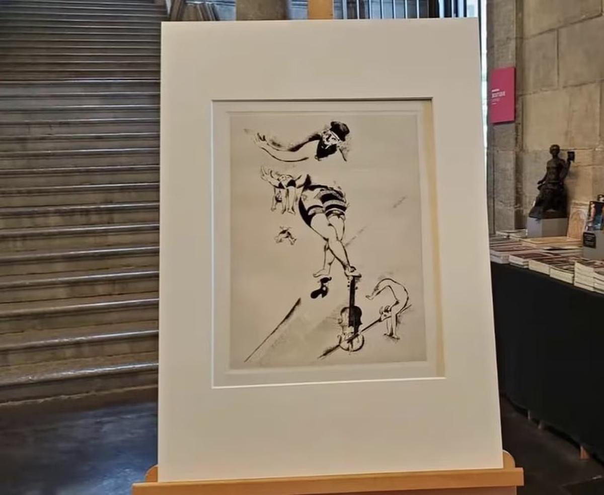L’Acrobate Au Violon, de Marc Chagall.