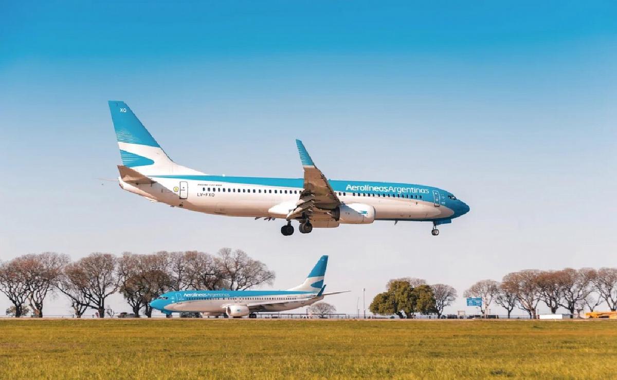 FOTO: Aerolíneas Argentinas ya está sujeta a privatización. (Foto: NA)