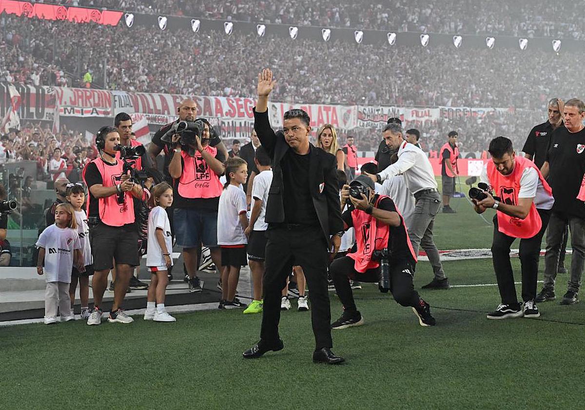 Las mejores fotos de la despedida de Gallardo de River.