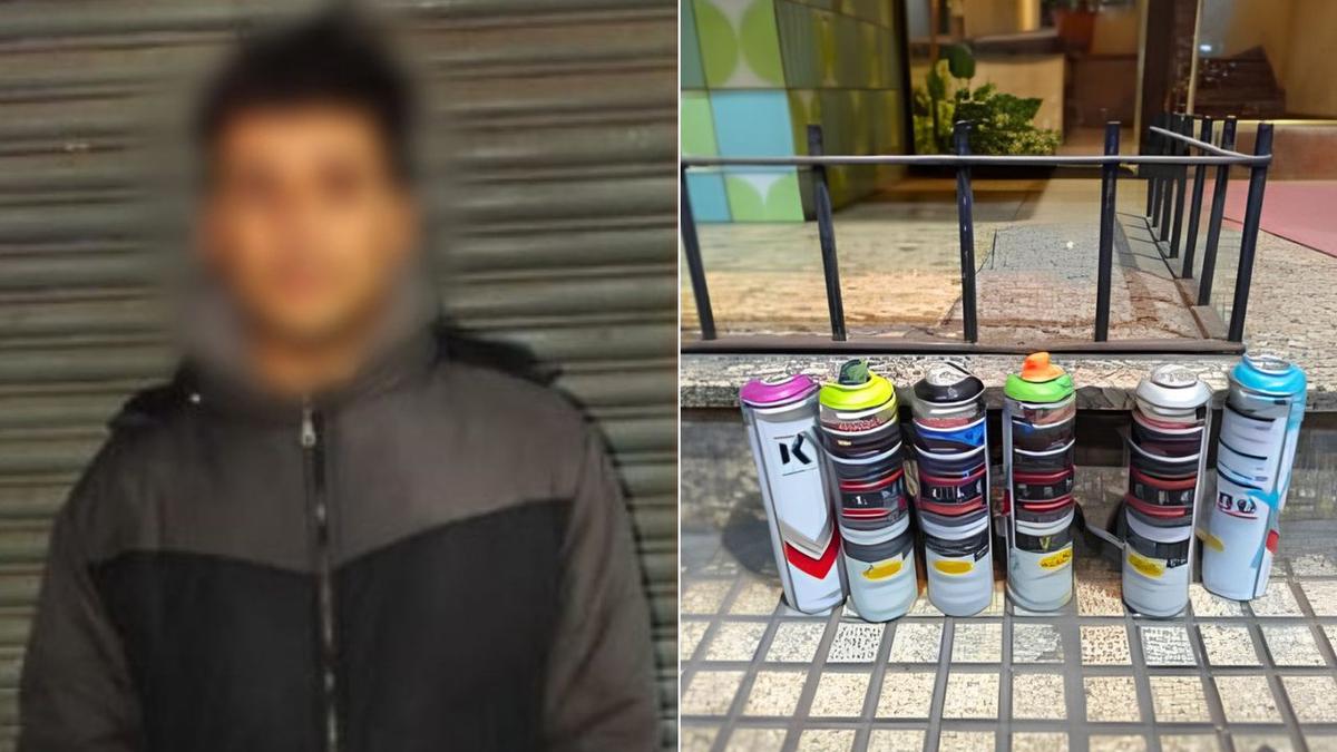 Detenido un joven mientras vandalizaba el frente de la AMIA en Buenos Aires