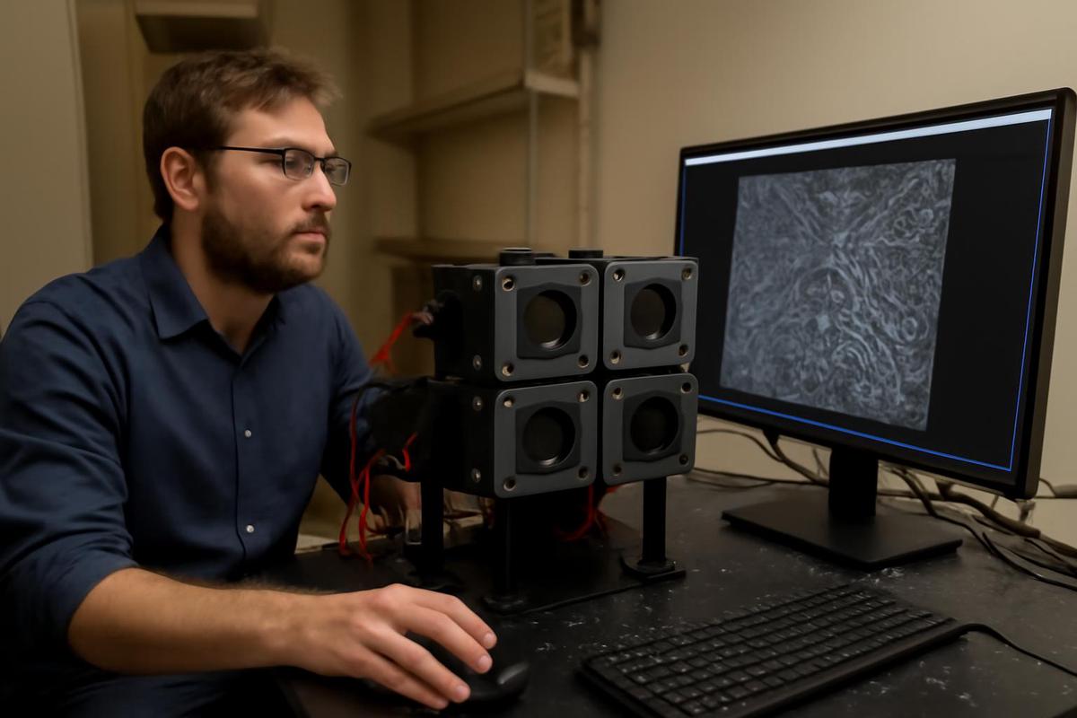 Nuevo sensor de imagen sin lentes logra resolución óptica