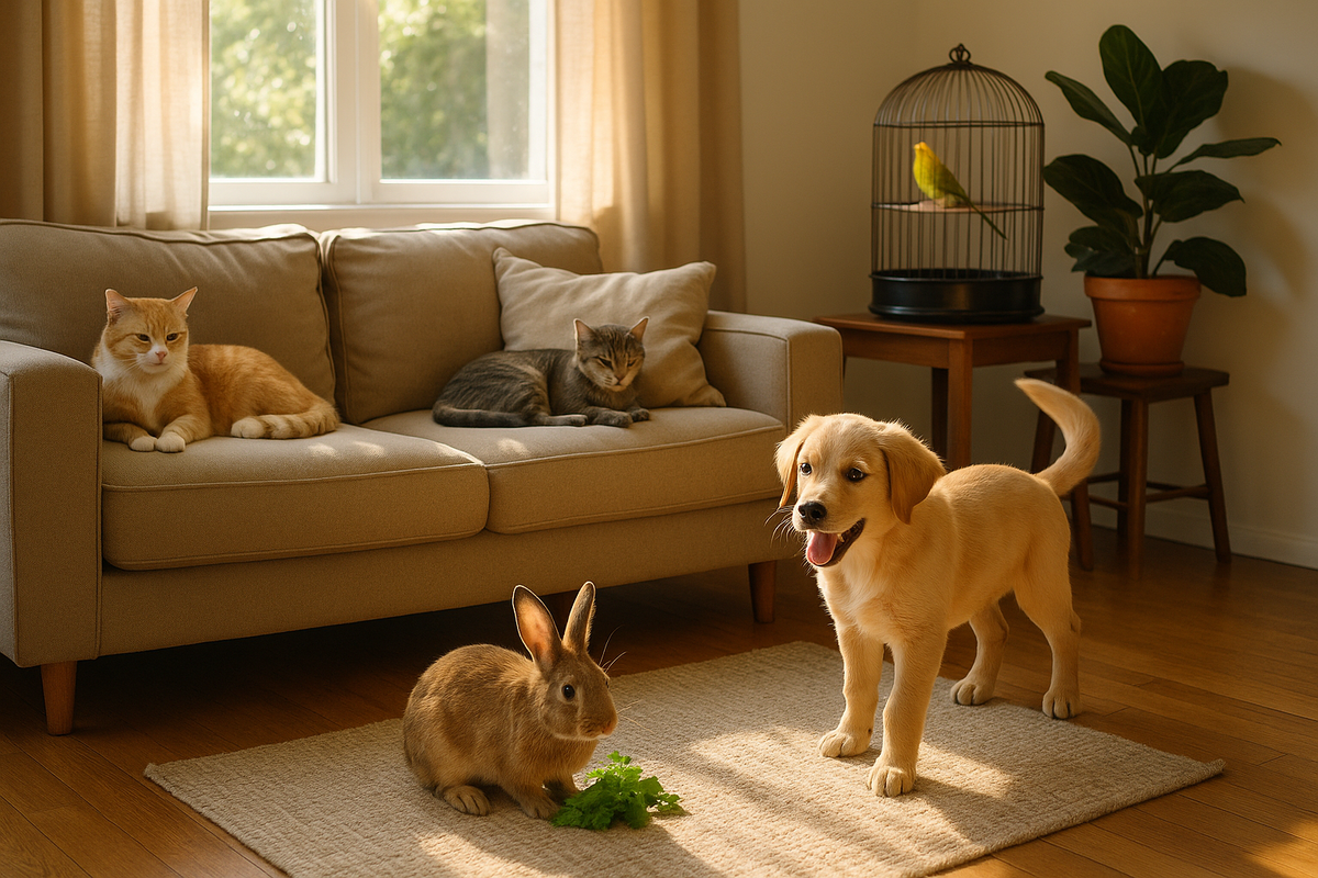 Cinco aves domésticas perfectas para niños en el hogar familiar