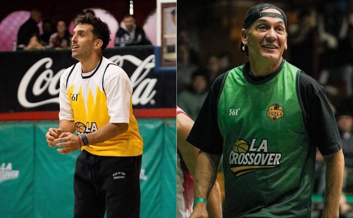 Facu Campazzo y Marcelo Milanesio en la Crossover.