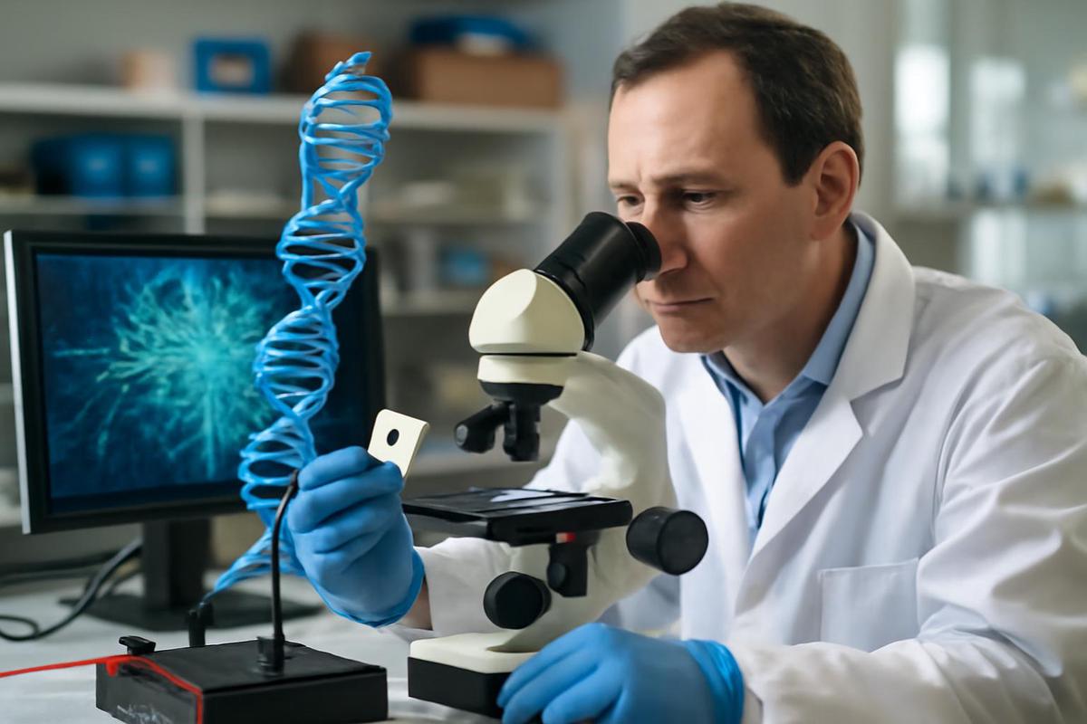 Investigadores combinan ADN y semiconductores para crear un dispositivo de memoria eficiente.