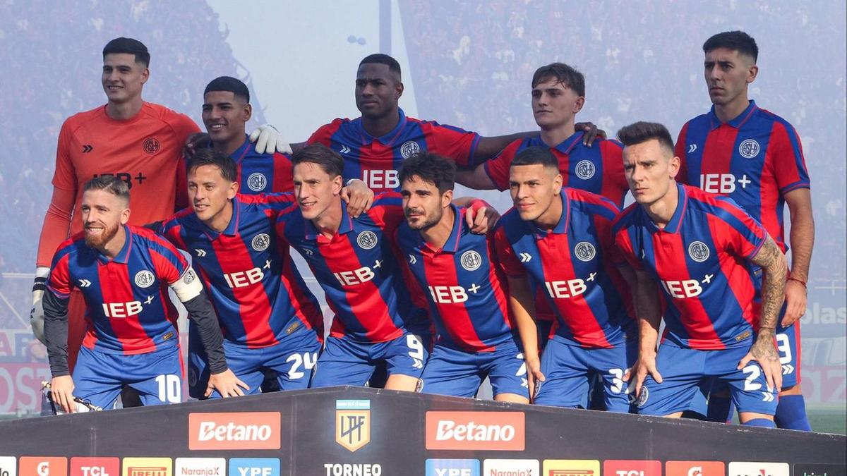 El plantel de San Lorenzo. Foto Prensa San Lorenzo (NA)