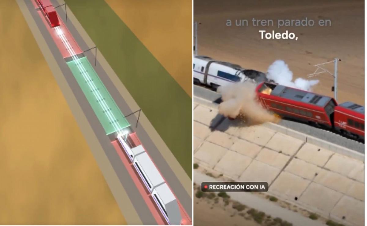 Choque de trenes en España.
