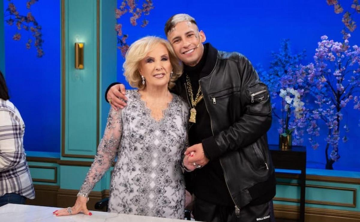 L-Gante y Mirtha en el programa de 