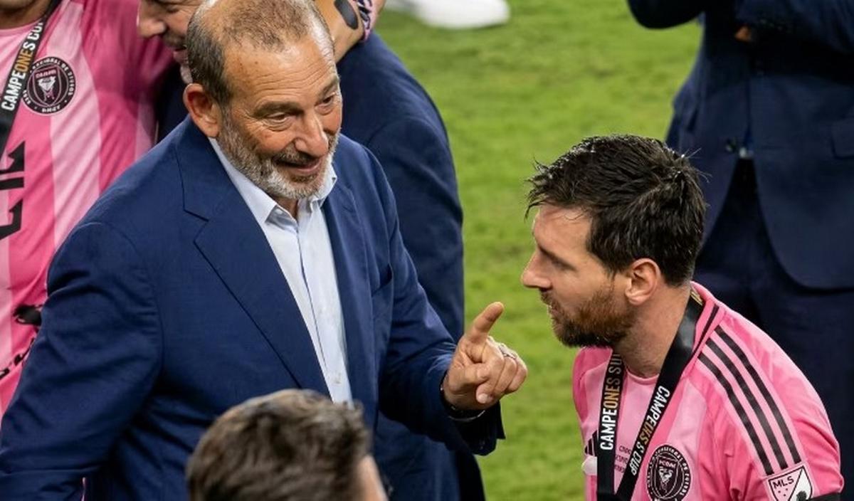 Messi tuvo un encontronazo con Don Garber (Foto: La Nación)
