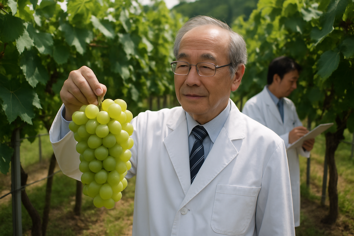 Nueva variedad de uva Muscat Shiragai