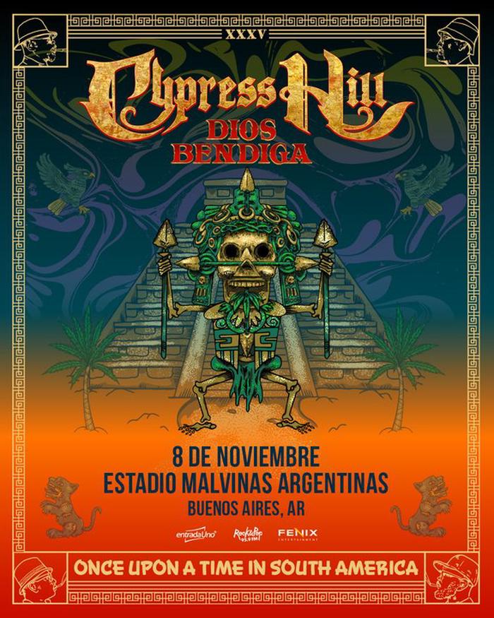 Cypress Hill regresa a Argentina para un show en el estadio Malvinas Argentinas