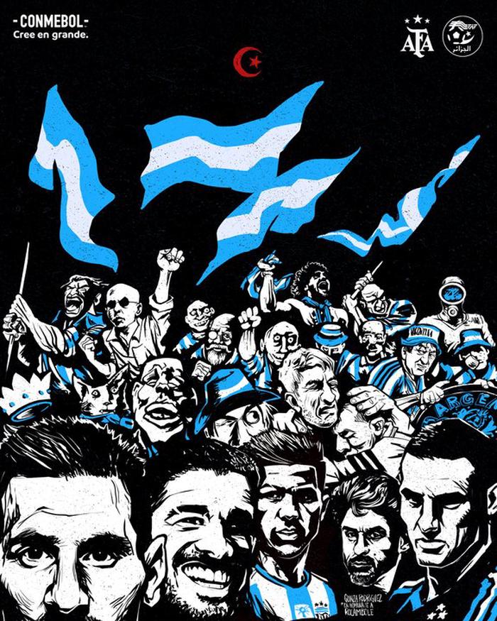 Conmebol rinde homenaje a la Selección argentina con guiño a Los Redondos
