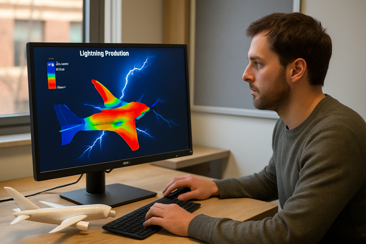 Protección contra rayos en aeronaves