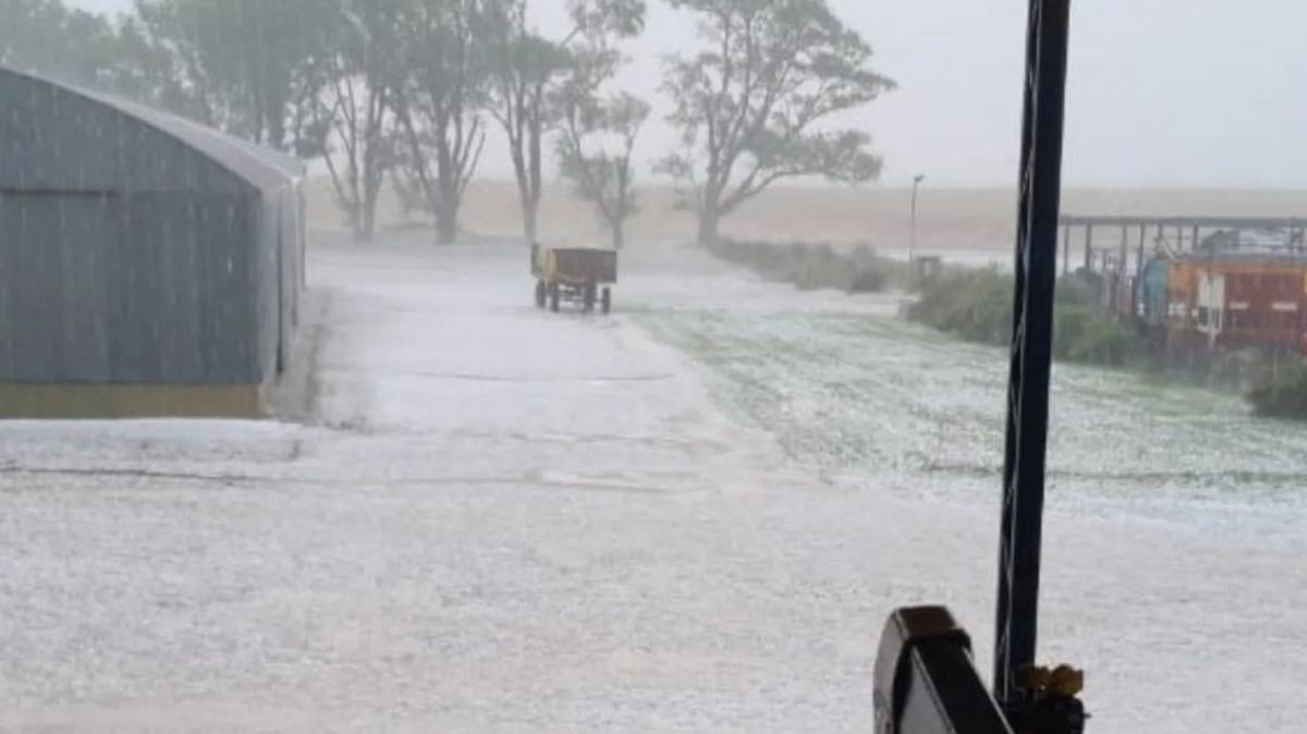 FOTO: Granizo en La Carlota