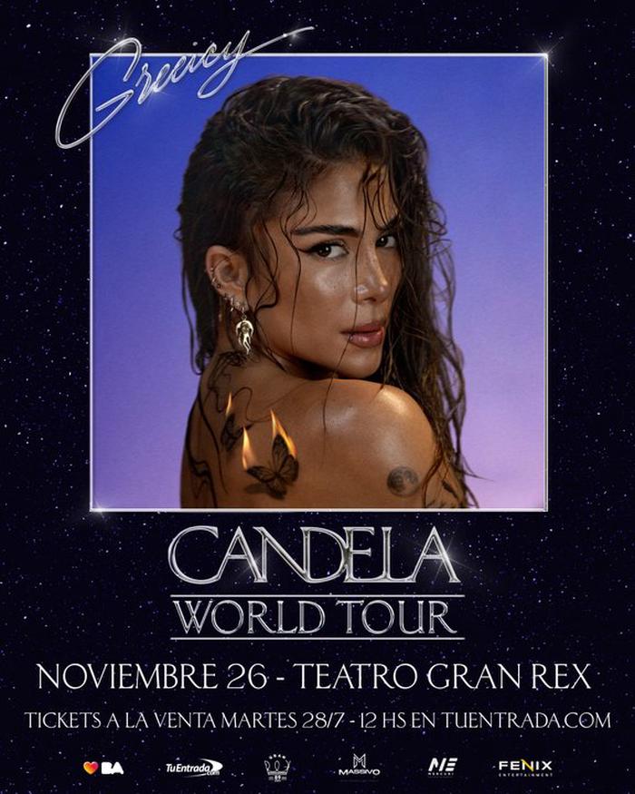 Greeicy regresa a Buenos Aires con su gira "Candela" en noviembre de 2026
