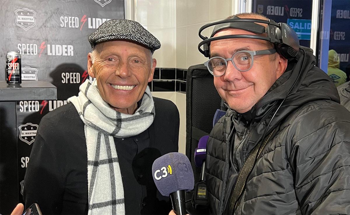 Miguel Russo junto a Marcelo Lamberti.