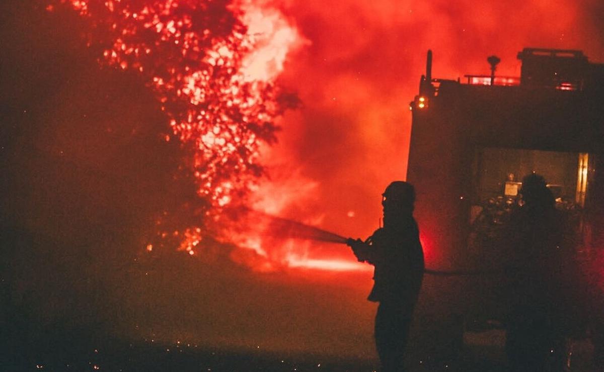 FOTO: Impactante incendio en Capilla del Monte (Gentileza: Charly Parrilla).