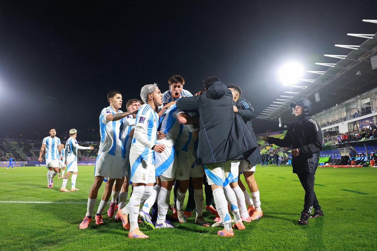 Argentina le gana a México en los cuartos de final. (Foto: TycSports)