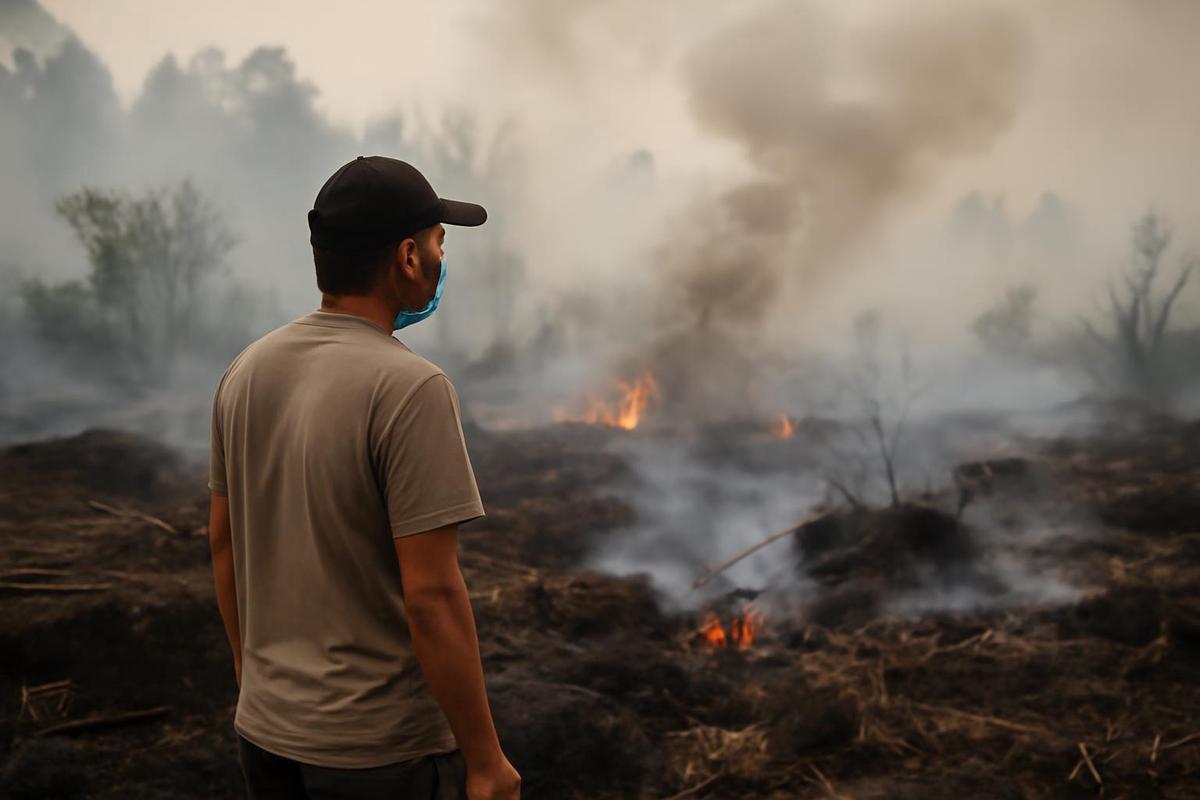 Incendios de turba en Indonesia