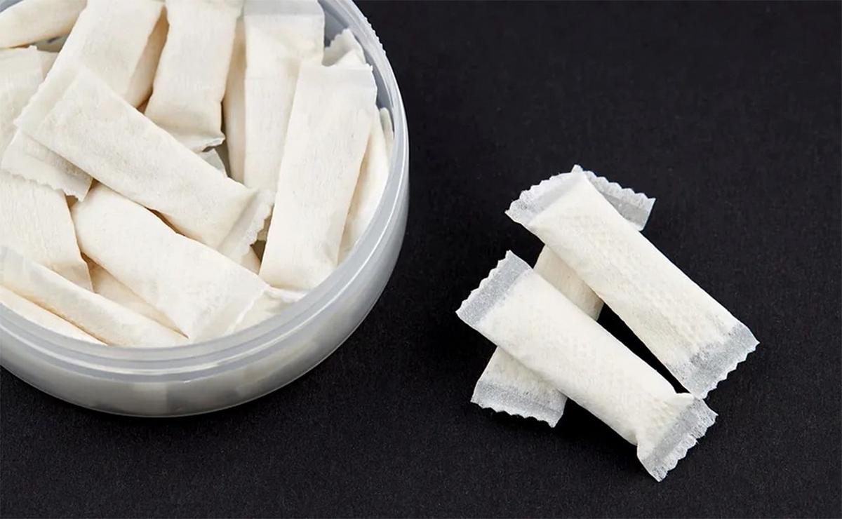 Ilustrativa.- Bolsitas de nicotina.