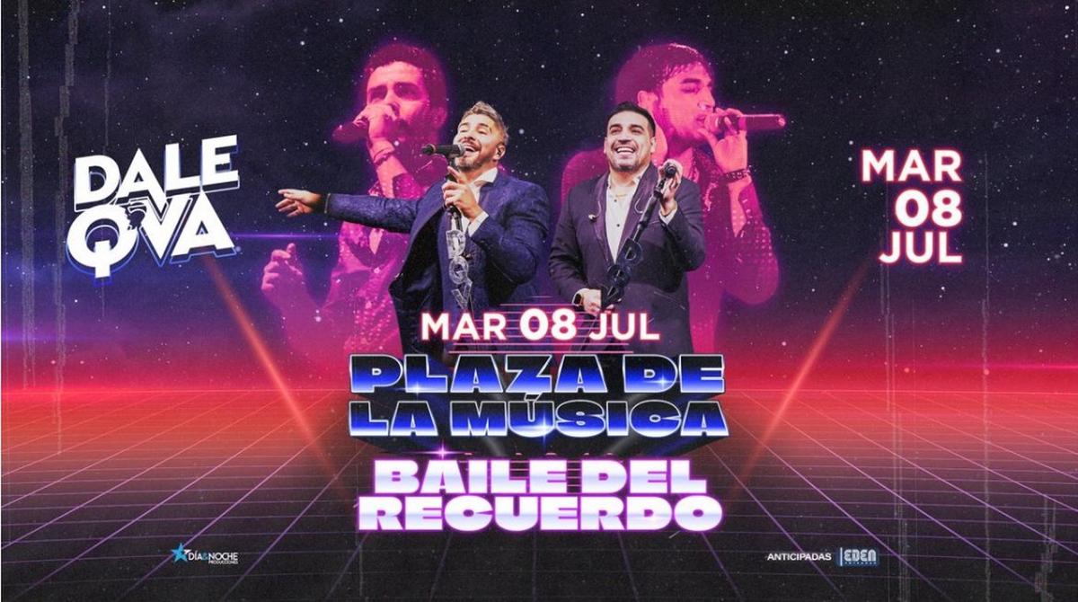FOTO: El próximo martes 08 de julio, la banda Dale Q' Va se presenta en Plaza de la Música.