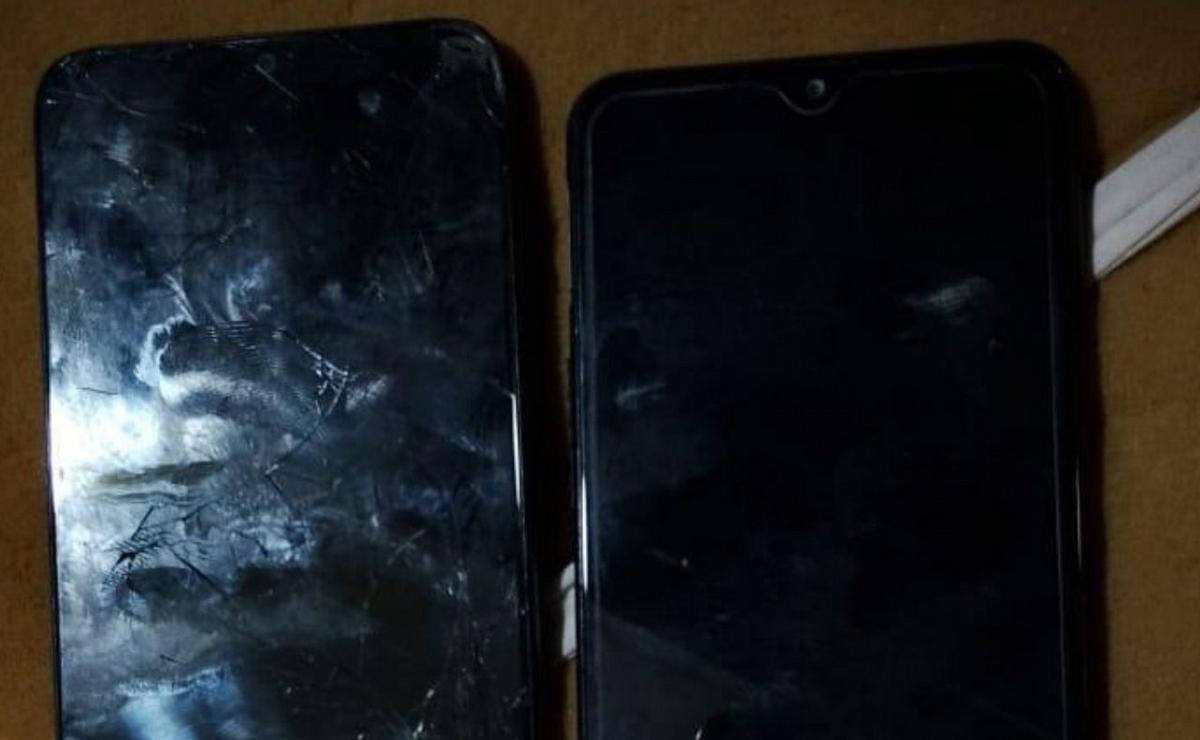 Los celulares secuestrados en la celda de Patricio Serjal.