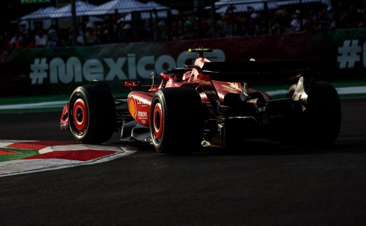 FOTO: Sainz fue el que más giró y el más rápido en la FP2 de México