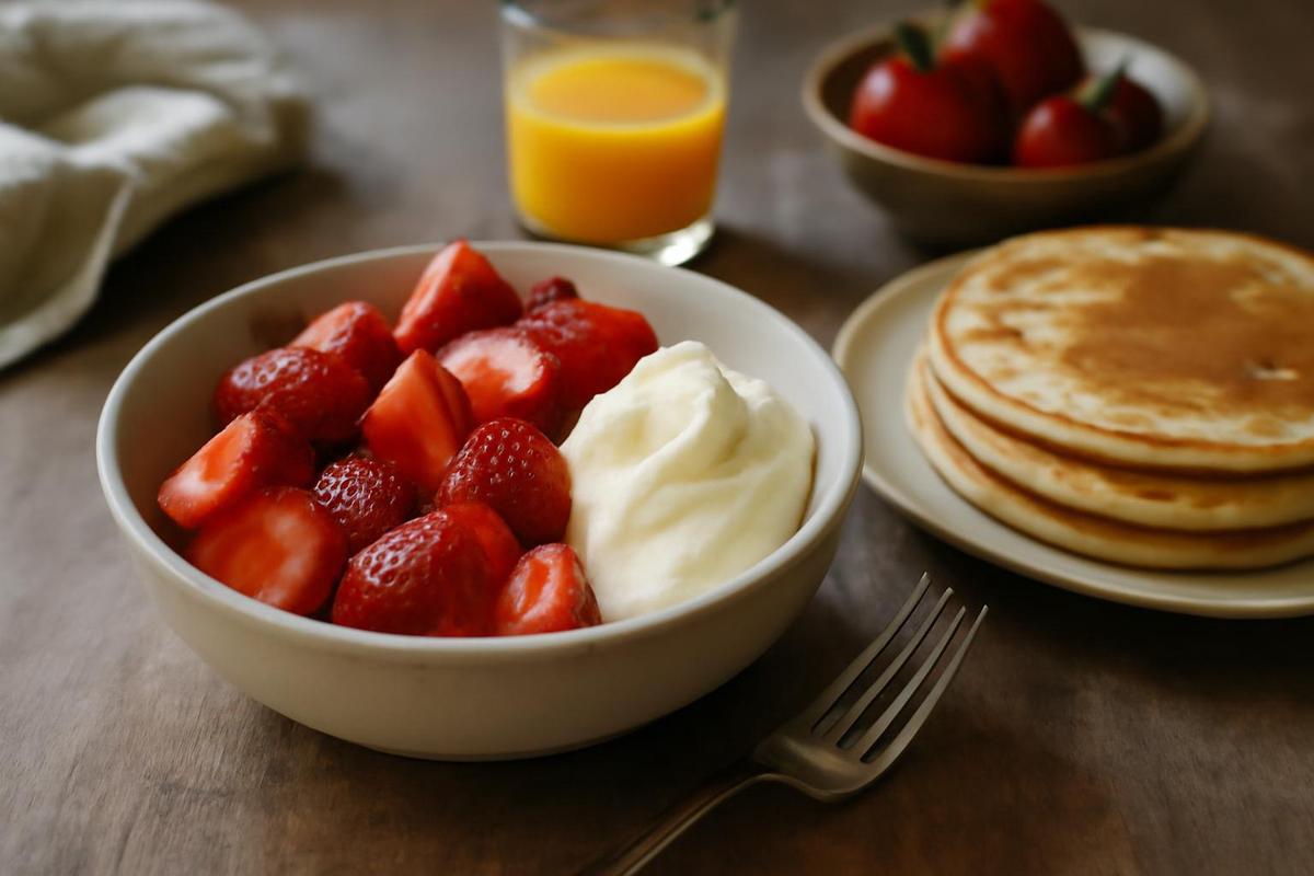 Deliciosas fresas con mascarpone y más