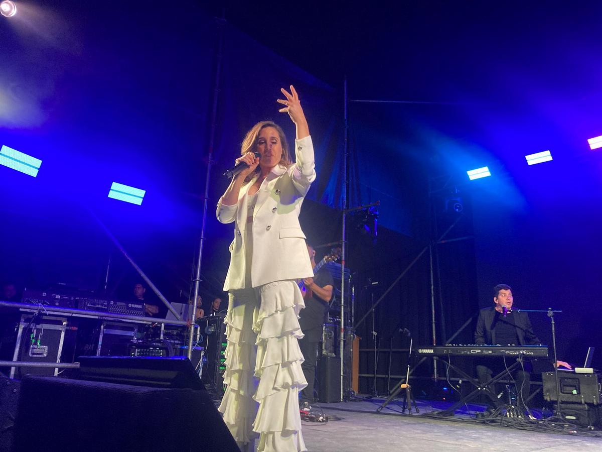 FOTO: Soledad Pastorutti, anfitriona del Festival Nacional de la Soja de Arequito.