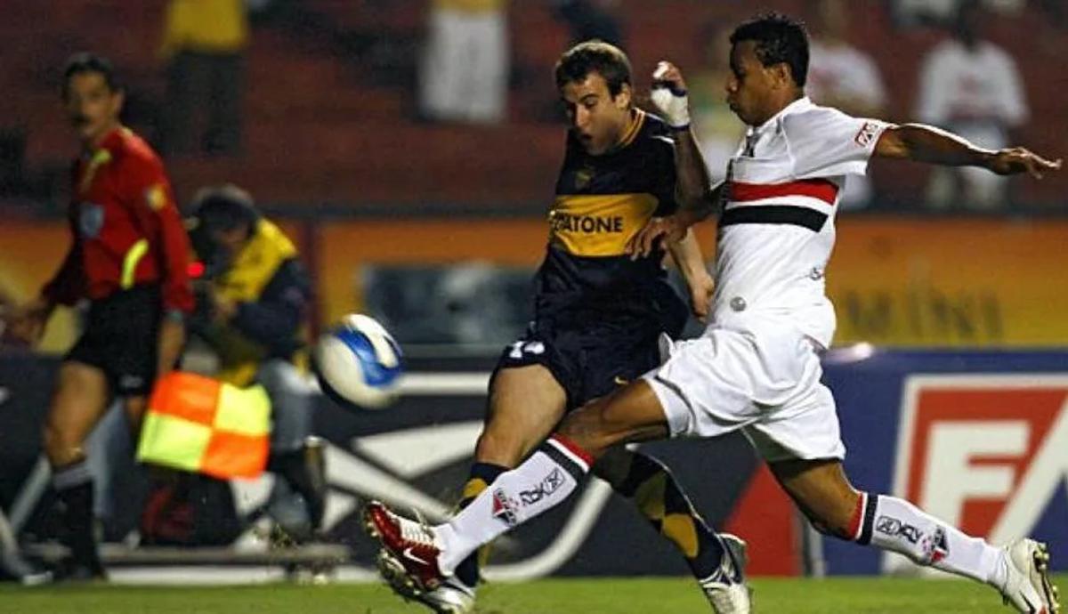 San Pablo y Boca en la Recopa Sudamericana 2006.