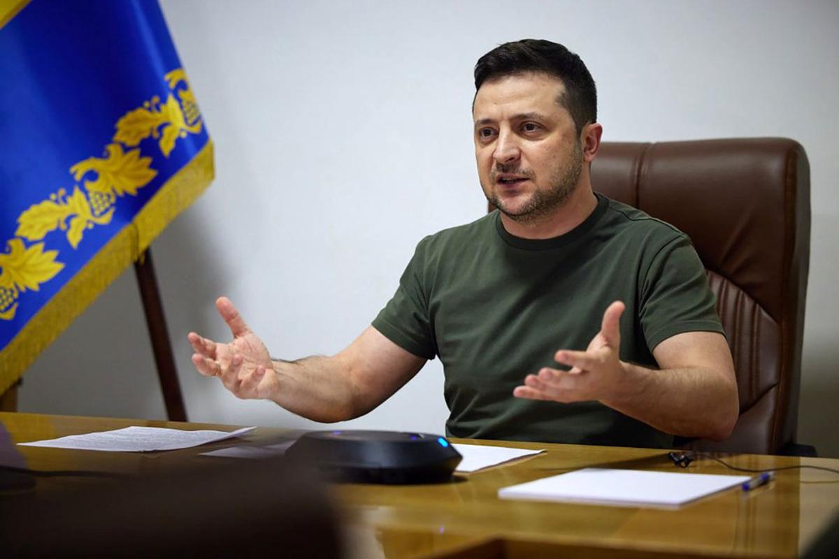 El presidente de Ucrania, Volodímir Zelenski.