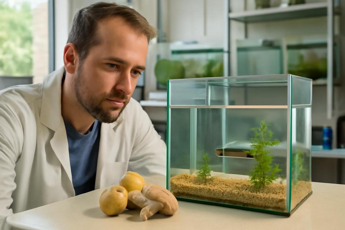El efecto de la psilocibina en peces agresivos