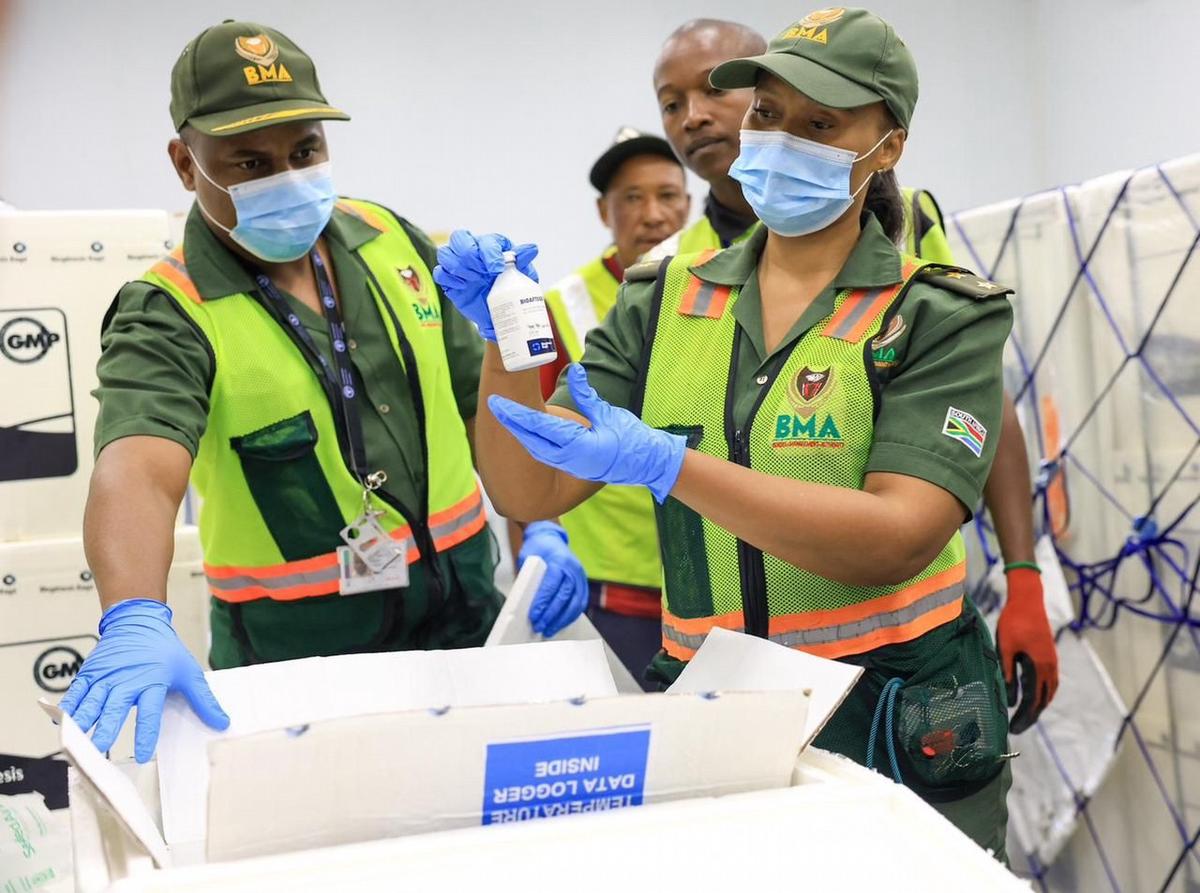 Vacunas a Sudáfrica