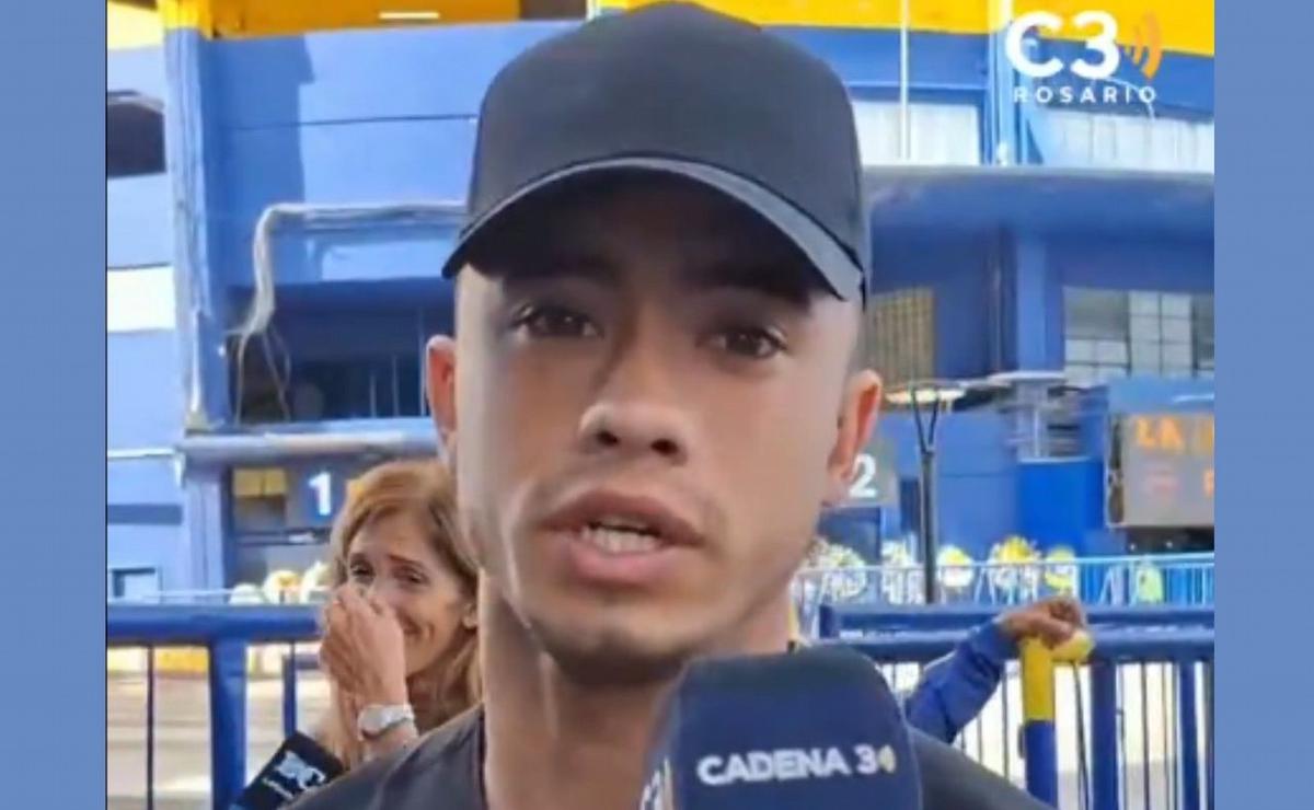 Lautaro Giaccone se emocionó al recordar a Russo desde la Bombonera con Cadena 3.