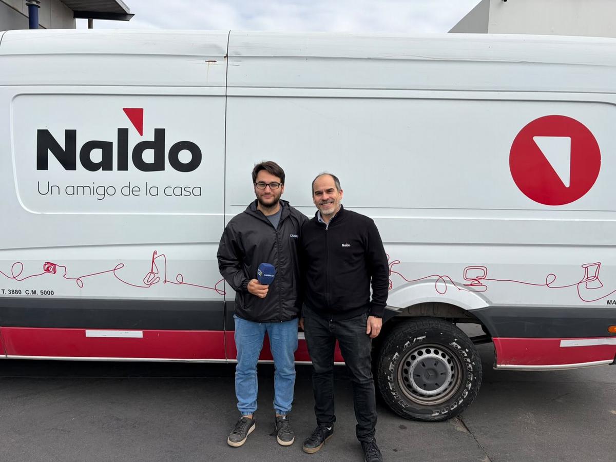 La alegría de un cordobés: ganó el sorteo de Naldo y recibió todo para equipar su vivienda